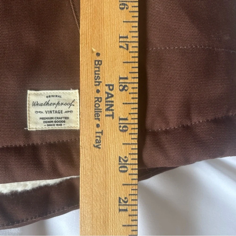 Boys Weatherproof Vintage Sherpa Lined Puffer Vest Brown Size M (10–12)